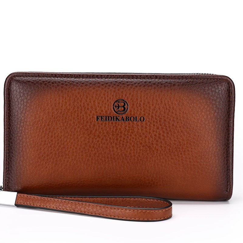 2017 Luxury Male Leather Purse Men's Clutch Wallets Handy Bags Business Carteras Mujer Wallets Men Black Brown Dollar Price