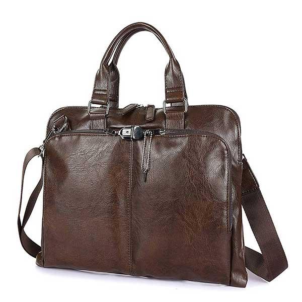 BOLO Business Briefcase Leather Men Bag